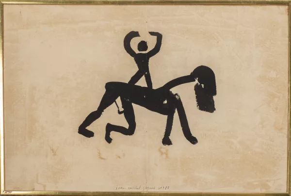 Jean-Michel JAQUET (1950), "Personnages", gouache — DognyAuction