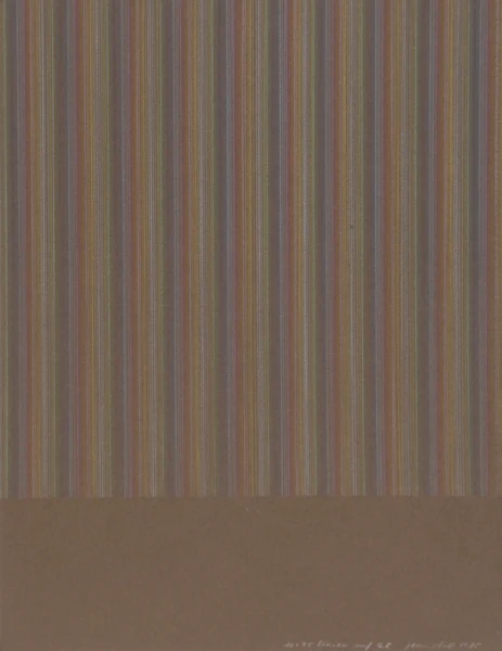 Jean Pfaff — 10 x 25 Linien auf Q.F., 1975