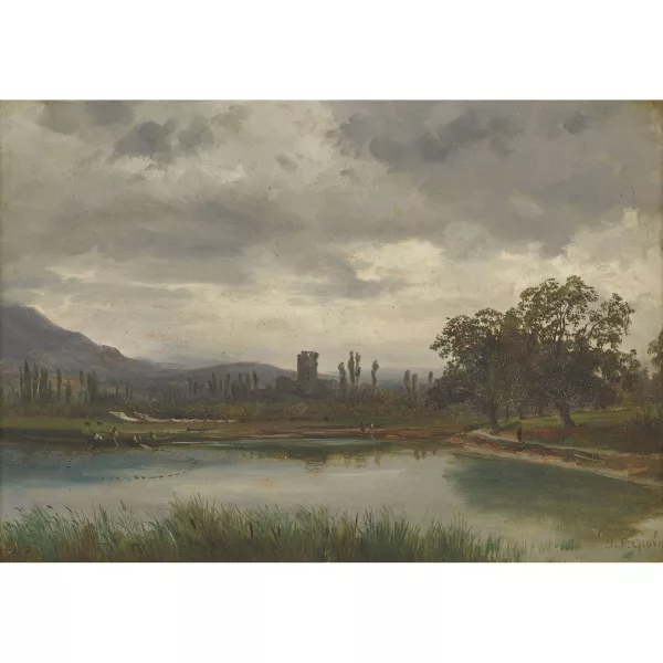 Jean-Philippe George dit George-Julliard — Seelandschaft mit Fischerbooten.