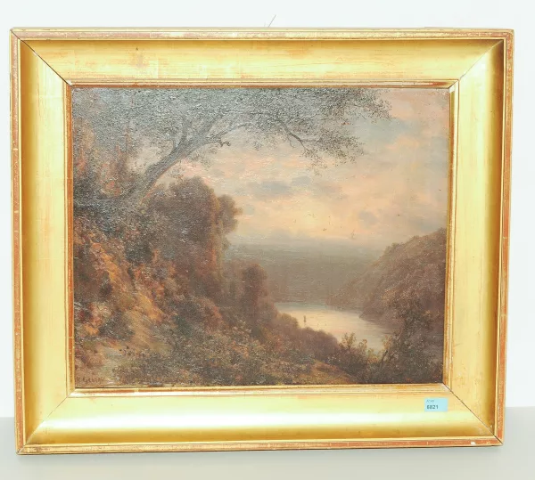 Jean-Philippe George dit George-Julliard — Sonnenuntergang über dem See