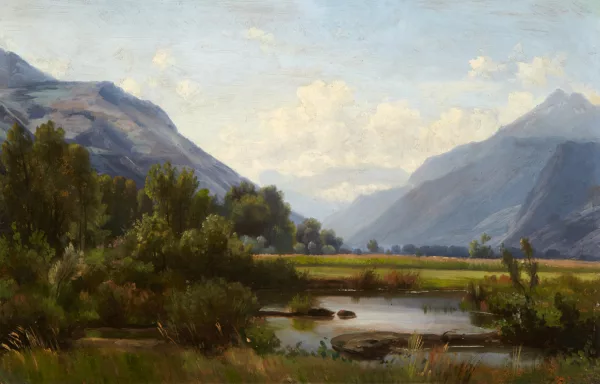 Jean-Philippe George dit George-Julliard — Blick ins Rhonetal