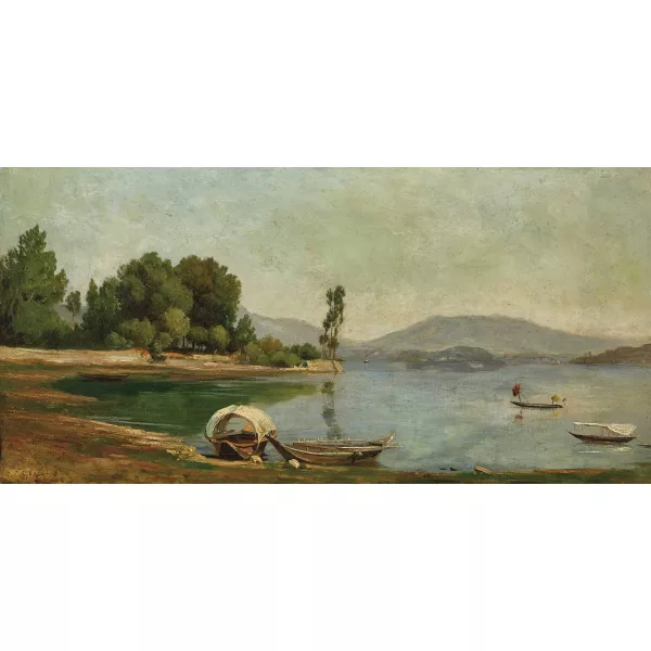 Jean-Philippe George dit George-Julliard — Sonnige Seeuferpartie.