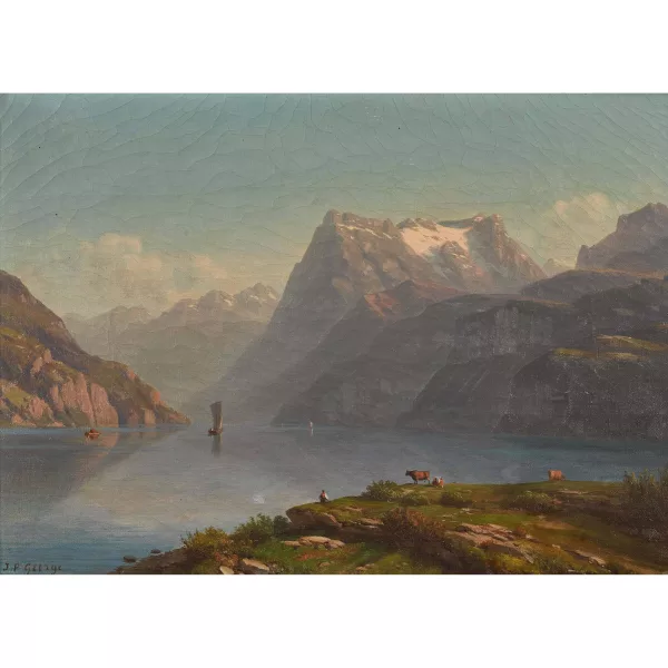 Jean-Philippe George dit George-Julliard — Vierwaldstättersee mit Urirotstock.
