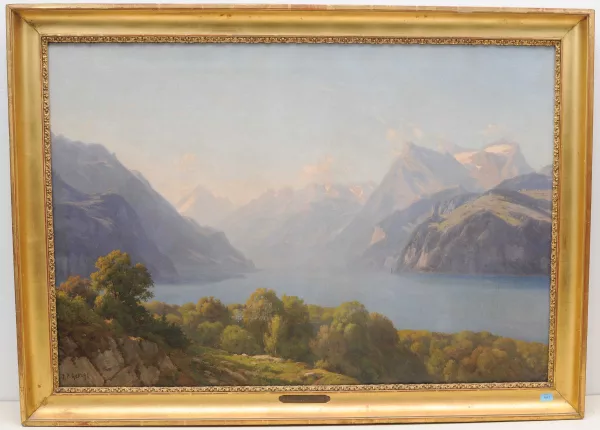 Jean-Philippe George dit George-Julliard — Der Vierwaldstättersee von Morschach aus gesehen