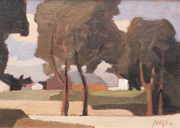 *Jean-Pierre JUNGO (1920-2008), 'Paysage', huile sur toile — DognyAuction
