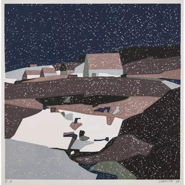 Jean Pierre LERMITE — "La fonte des neiges / La Châtagne".