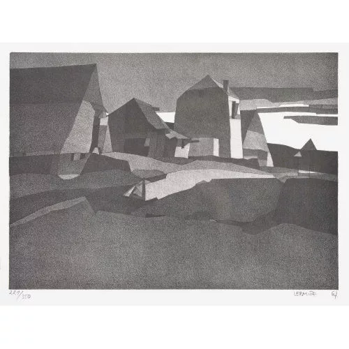 Jean Pierre LERMITE — "Soleil couchant / Bémont".