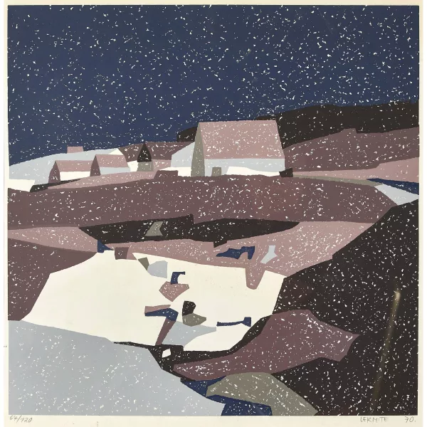 Jean Pierre LERMITE — "La fonte des neiges / La Châtagne".