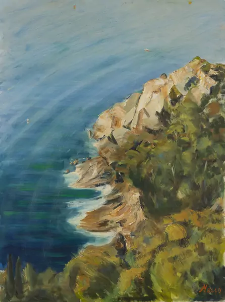 Jean-Pierre MELLO (1932-2020), "La crique de Rayol (Var)", huile — DognyAuction