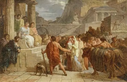 JEAN-PIERRE SAINT-OURS — Lucius Quinctius Cincinnatus vor dem Senat. — Koller Auktionen