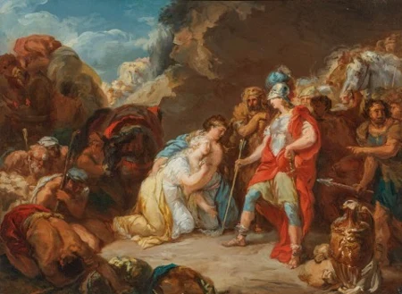 Ébauche pour Abigail, se prosternant devant le roi David, 1779