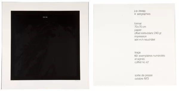 Jean-Pierre Zaugg — Jean-Pierre ZAUGG (c. 1928-2012), quatre sérigraphies