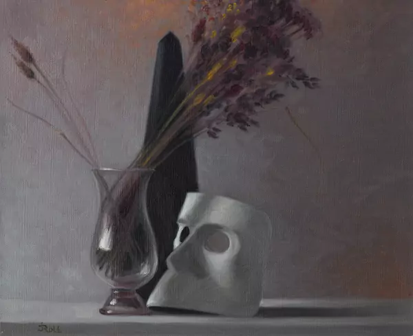 Jean ROLL (1921-2015), "Sereinement troublée", Huile sur toile — DognyAuction