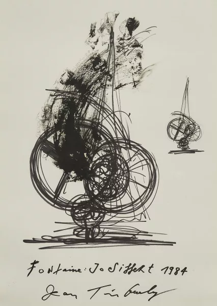 Jean Tinguely — Projet pour la fontaine Jo Siffert à Fribourg (1984)
