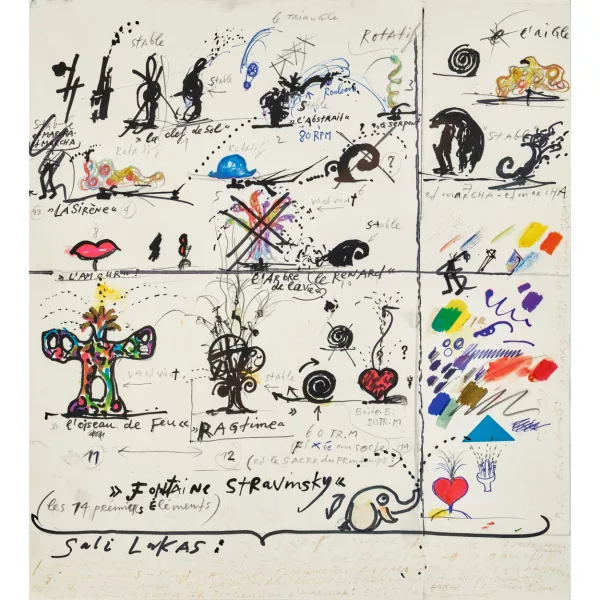 Jean Tinguely — "Fontaine Igor Strawinsky".
