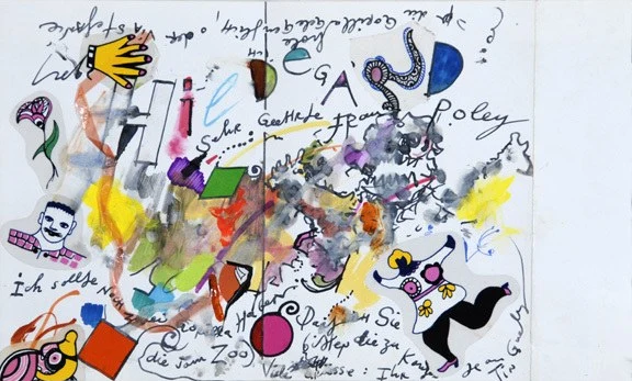 Jean Tinguely — Sehr geehrte Frau Hildegard..., 1981