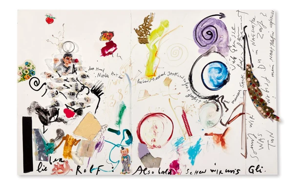 Jean Tinguely — Der Hund Nano hat den lieben Michael Jackson sofort zerfetzt als der aus meinem Sack fiel...