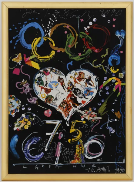 Jean Tinguely — Affiche du CIO 75e, Lausanne