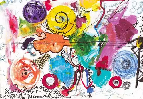 JEAN TINGUELY — Bildbrief. 1988. — Koller Auktionen