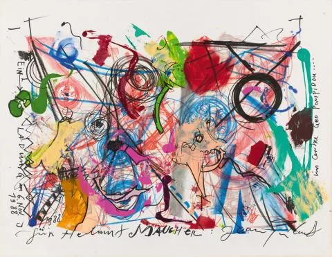 Jean Tinguely — Ohne Titel (Einladung am 6. Nov. 1988 im Geo Pompidou...)