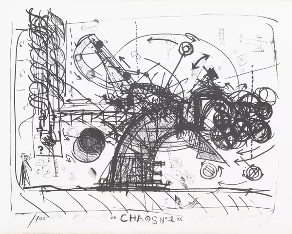 Jean TINGUELY (1925-1991), "Chaos n°1", lithographie — DognyAuction