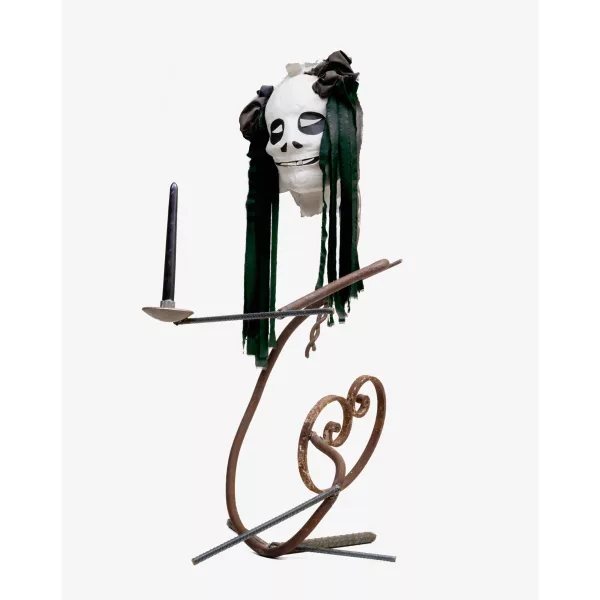 Jean Tinguely — KERZENSTOCK MIT MASKECANDLE HOLDER WITH MASK