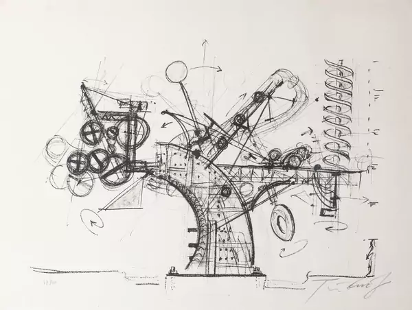 Jean TINGUELY (1925-1991), "Chaos", lithographie signée et numérotée — DognyAuction