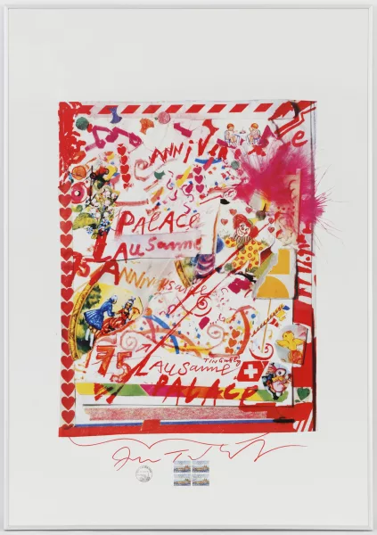 Jean Tinguely — Affiche du 75e anniversaire du Lausanne Palace