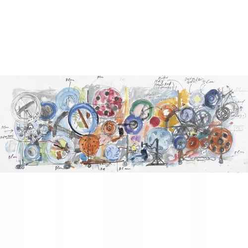 Jean Tinguely — Studie zu einer Maschine.