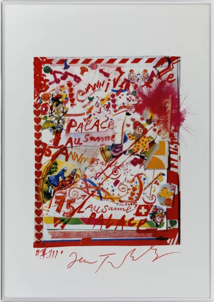 Jean Tinguely — Affiche du 75e anniversaire du Lausanne Palace