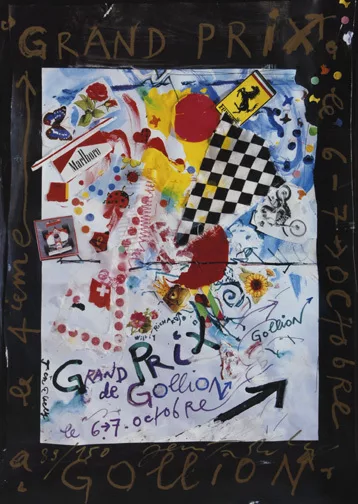 Jean Tinguely — Plakat. Grand Prix de Gollion