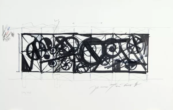 Jean Tinguely — Schwarze Kreise, 1975