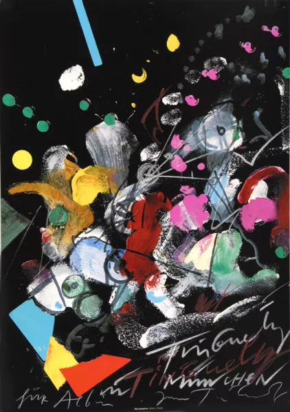 Jean Tinguely — Plakat. Tinguely in München