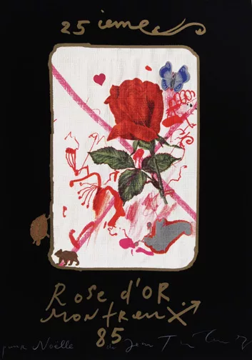 Jean Tinguely — Plakat. Rose d'Or Montreux, 1985