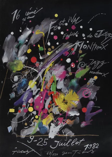 Jean Tinguely — Plakat. Montreux Jazz Festival, 1982