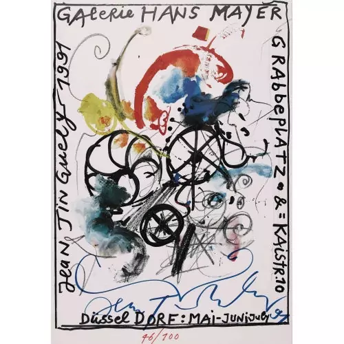 "Jean Tinguely 1991 Galerie Hans Mayer Düsseldorf"
