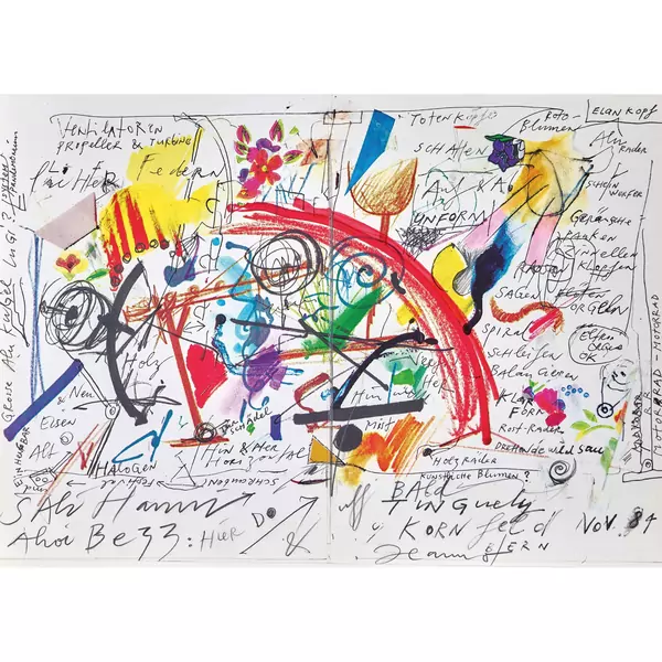 "Jean Tinguely Inferno 1984, Kornfeld..."