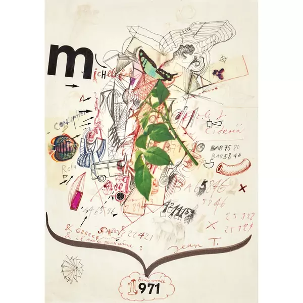 "Micheline, bonne année 1971"