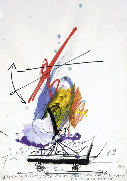 Jean Tinguely — Sicherheitstransporter für das Edelcello von Mstislaw Rostropovitch, 1989