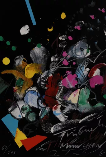 Jean Tinguely — Plakat. Tinguely in München