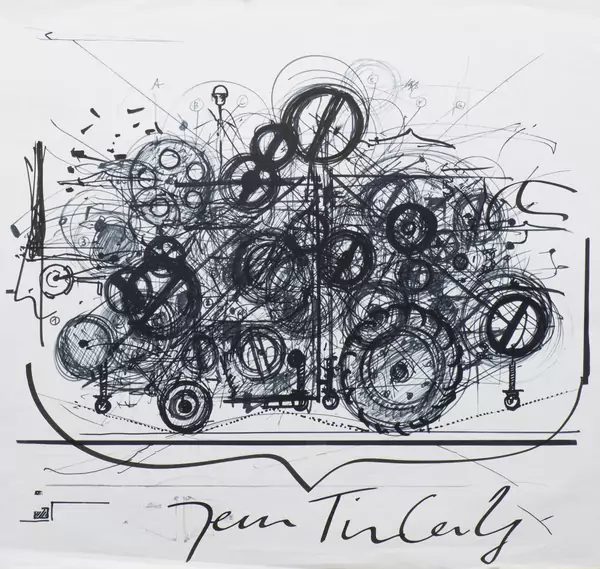 Jean TINGUELY (1925-1991), "Klamauk", Offset, signé — DognyAuction