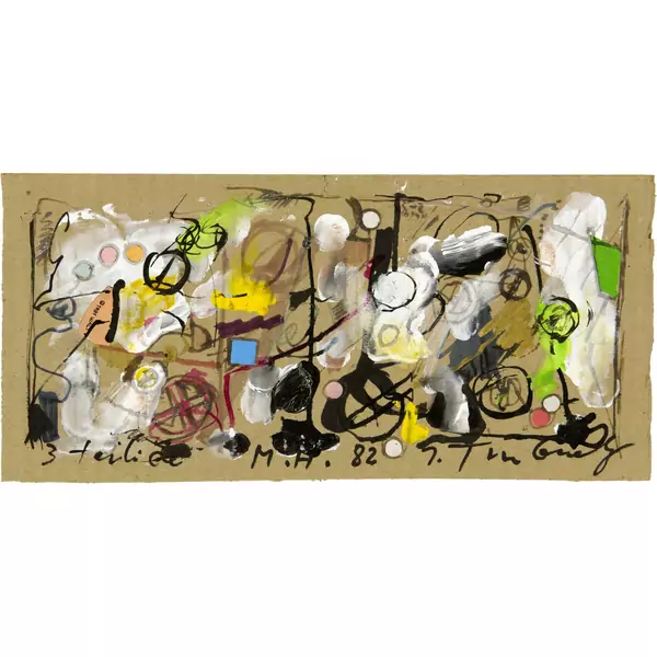 Jean Tinguely — Ohne Titel 3-teilige M.H. (Meta-Harmonie) — Galerie Kornfeld