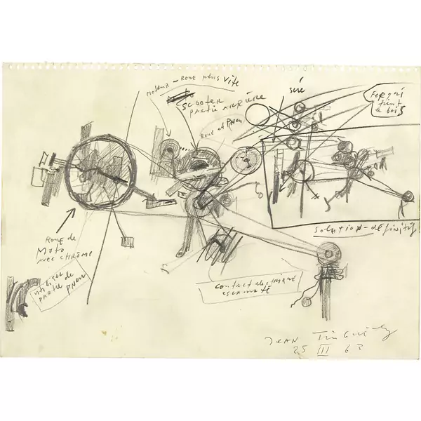 Jean Tinguely — Le Chant du Cygne du Bambous — Galerie Kornfeld