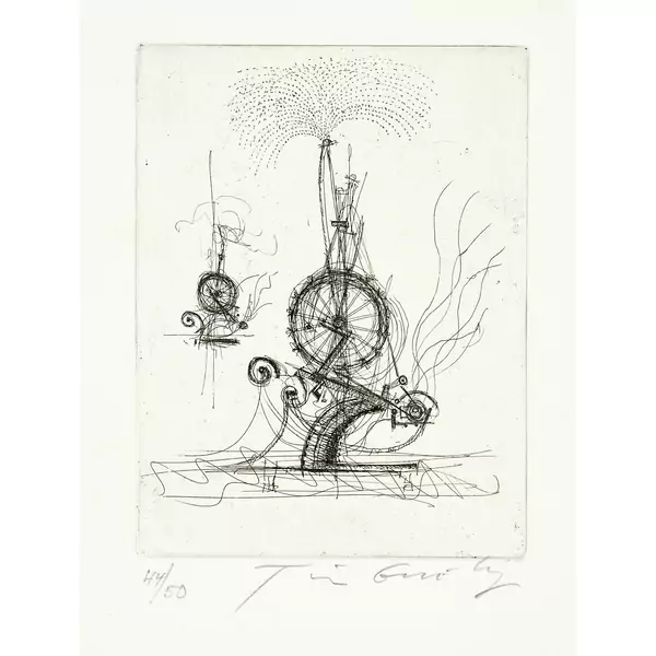 Jean Tinguely — Brunnenskulptur Basel — Galerie Kornfeld