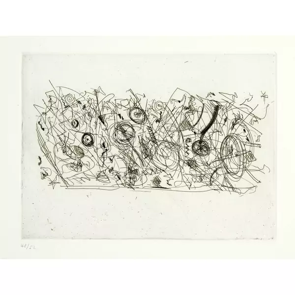 Jean Tinguely — Ohne Titel (Skizze) — Galerie Kornfeld
