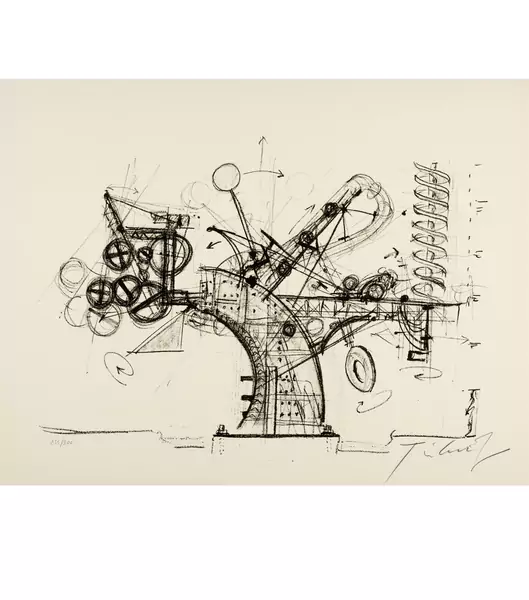 Jean Tinguely — Grafik 9 zu Chaos No. 1. - Roto ZaZA No. 1 — Galerie Kornfeld