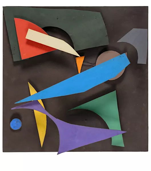 Jean Tinguely — Méta-Mortensen Relief polychrome — Galerie Kornfeld