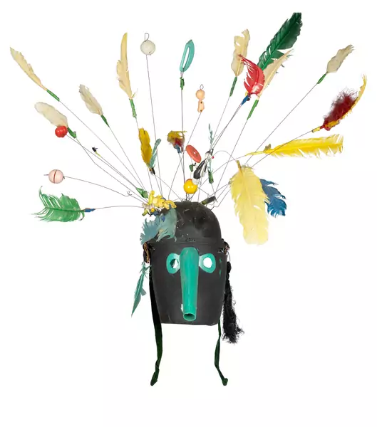 Jean Tinguely — Fasnachtslarve "Stadtindianer" — Galerie Kornfeld