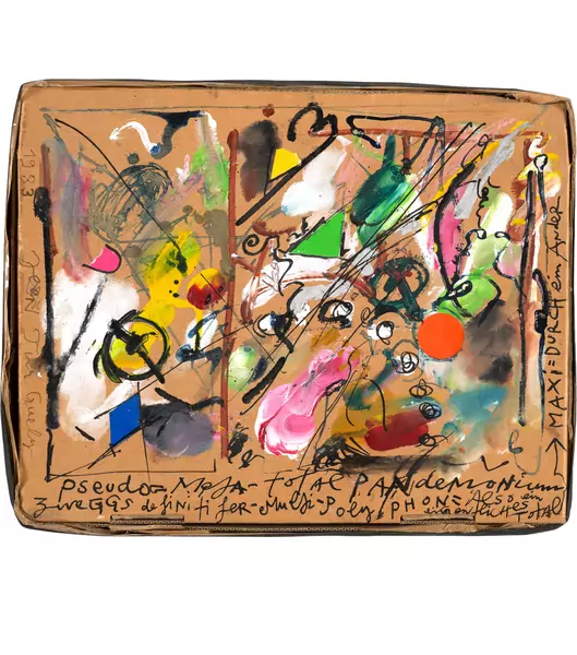 Jean Tinguely — Pseudo-Meta Total Pandemonium zwegs definiter-Multi-Polyphon also ein eigentlich total Maxi Durcheinander — Galerie Kornfeld