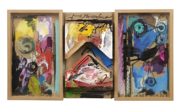 Jean Tinguely — Pour Micheline, 1986 (Triptych)